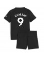 Billige Manchester City Erling Haaland #9 Bortedraktsett Barn 2025-26 Kortermet (+ Korte bukser)